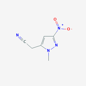 (1-methyl-3-nitro-1H-pyrazol-5-yl)acetonitrile