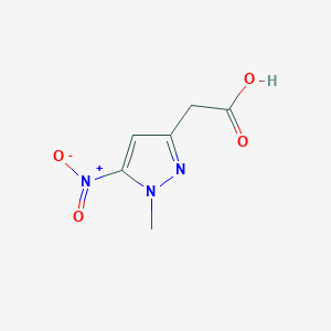 molecular formula C6H7N3O4 B3046595 2-(1-Methyl-5-nitro-1H-pyrazol-3-yl)acetic acid CAS No. 1260659-28-6