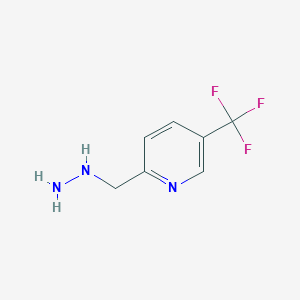 2-(Hydrazinylmethyl)-5-(trifluoromethyl)pyridine