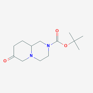 molecular formula C13H22N2O3 B3046611 叔丁基7-氧代六氢-1H-吡啶并[1,2-a]哒嗪-2(6H)-羧酸酯 CAS No. 1260863-04-4