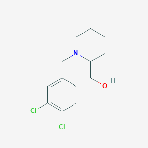molecular formula C13H17Cl2NO B3046621 [1-(3,4-Dichloro-benzyl)-piperidin-2-yl]-methanol CAS No. 1261235-70-4