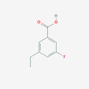 molecular formula C9H9FO2 B3046630 3-乙基-5-氟苯甲酸 CAS No. 1261843-53-1