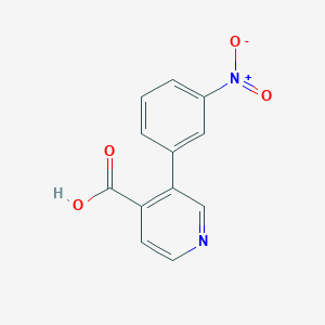 molecular formula C12H8N2O4 B3046636 3-(3-Nitrophenyl)pyridine-4-carboxylic acid CAS No. 1261933-52-1