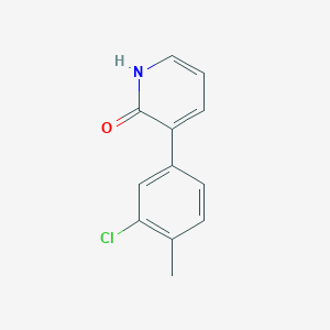 molecular formula C12H10ClNO B3046637 3-(3-Chloro-4-methylphenyl)-2-hydroxypyridine CAS No. 1261938-38-8