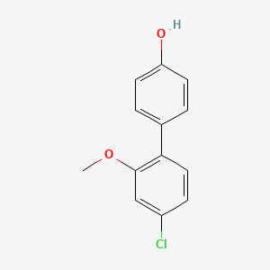 molecular formula C13H11ClO2 B3046638 4-(4-Chloro-2-methoxyphenyl)phenol CAS No. 1261943-84-3
