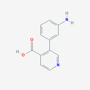 molecular formula C12H10N2O2 B3046646 3-(3-Aminophenyl)isonicotinic acid CAS No. 1261966-89-5