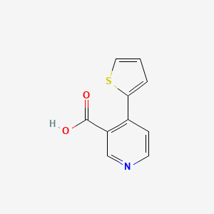 molecular formula C10H7NO2S B3046647 4-(Thiophen-2-YL)nicotinic acid CAS No. 1261970-02-8
