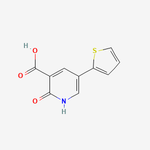 molecular formula C10H7NO3S B3046648 2-Hydroxy-5-(thiophen-2-YL)nicotinic acid CAS No. 1261987-89-6