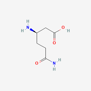 molecular formula C6H12N2O3 B3046663 d-β-高谷氨酰胺 CAS No. 1263046-59-8