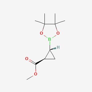 methyl (1R,2R)-2-(4,4,5,5-tetramethyl-1,3,2-dioxaborolan-2-yl)cyclopropane-1-carboxylate