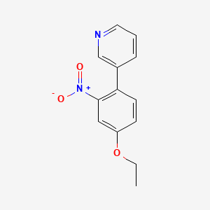 3-(4-Ethoxy-2-nitrophenyl)pyridine