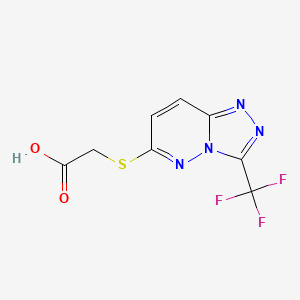 2-((3-(Trifluoromethyl)-[1,2,4]triazolo[4,3-b]pyridazin-6-yl)thio)acetic acid