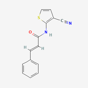 (E)-N-(3-cyanothiophen-2-yl)-3-phenylprop-2-enamide