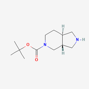 molecular formula C12H22N2O2 B3046700 反式叔丁基六氢-1H-吡咯并[3,4-c]吡啶-5(6H)-羧酸酯 CAS No. 1273568-65-2