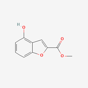 molecular formula C10H8O4 B3046708 Methyl 4-hydroxybenzofuran-2-carboxylate CAS No. 127724-13-4