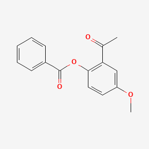 molecular formula C16H14O4 B3046710 2-Acetyl-4-methoxyphenyl benzoate CAS No. 127745-66-8