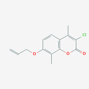 molecular formula C14H13ClO3 B304672 7-(allyloxy)-3-chloro-4,8-dimethyl-2H-chromen-2-one 