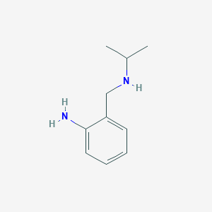 molecular formula C10H16N2 B3046729 2-{[(Propan-2-yl)amino]methyl}aniline CAS No. 128145-39-1