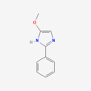 molecular formula C10H10N2O B3046737 5-methoxy-2-phenyl-1H-imidazole CAS No. 128666-05-7