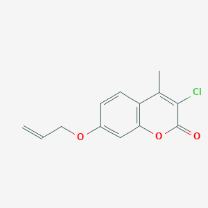 molecular formula C13H11ClO3 B304674 7-(allyloxy)-3-chloro-4-methyl-2H-chromen-2-one 