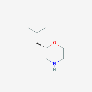 molecular formula C8H17NO B3046741 (S)-2-异丁基吗啉 CAS No. 1286768-90-8
