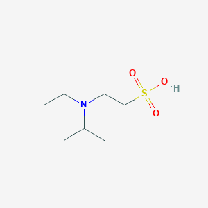 molecular formula C8H19NO3S B3046744 Ethanesulfonic acid, 2-[bis(1-methylethyl)amino]- CAS No. 128869-82-9