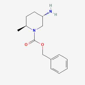 molecular formula C14H20N2O2 B3046752 benzyl (2S,5S)-5-amino-2-methylpiperidine-1-carboxylate CAS No. 1290191-79-5
