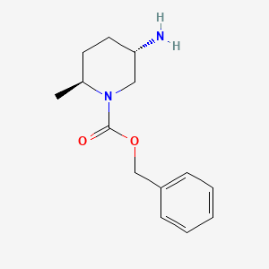 molecular formula C14H20N2O2 B3046752 苄基 (2S,5S)-5-氨基-2-甲基哌啶-1-羧酸酯 CAS No. 1290191-79-5