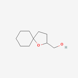 molecular formula C10H18O2 B3046753 1-Oxaspiro[4.5]decan-2-ylmethanol CAS No. 129055-63-6