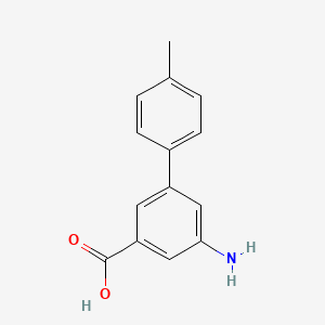 molecular formula C14H13NO2 B3046757 3-Amino-5-(4-methylphenyl)benzoic acid CAS No. 129192-17-2