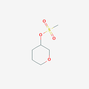 molecular formula C6H12O4S B3046770 四氢-2H-吡喃-3-基甲磺酸盐 CAS No. 129888-63-7