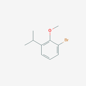 molecular formula C10H13BrO B3046771 苯，1-溴-2-甲氧基-3-(1-甲基乙基)- CAS No. 129976-33-6