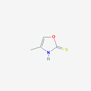 molecular formula C4H5NOS B3046776 2(3H)-Oxazolethione, 4-methyl- CAS No. 13016-17-6