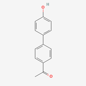 molecular formula C14H12O2 B3046778 4-(4-乙酰基苯基)苯酚 CAS No. 13021-17-5