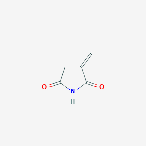 molecular formula C5H5NO2 B3046780 2,5-Pyrrolidinedione, 3-methylene- CAS No. 13022-91-8