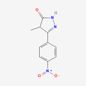 4-Methyl-3-(4-nitrophenyl)-1,4-dihydropyrazol-5-one