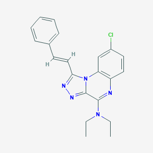 molecular formula C21H20ClN5 B304680 8-chloro-N,N-diethyl-1-(2-phenylvinyl)[1,2,4]triazolo[4,3-a]quinoxalin-4-amine 
