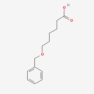 molecular formula C13H18O3 B3046811 Hexanoic acid, 6-(phenylmethoxy)- CAS No. 130892-97-6
