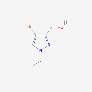 molecular formula C6H9BrN2O B3046818 (4-bromo-1-ethyl-1H-pyrazol-3-yl)methanol CAS No. 1310379-30-6