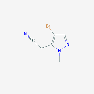 2-(4-Bromo-1-methyl-1H-pyrazol-5-yl)acetonitrile