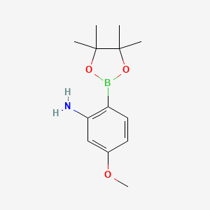 5-Methoxy-2-(4,4,5,5-tetramethyl-1,3,2-dioxaborolan-2-yl)aniline