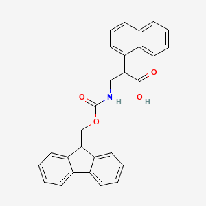 3-((((9H-Fluoren-9-yl)methoxy)carbonyl)amino)-2-(naphthalen-1-yl)propanoic acid