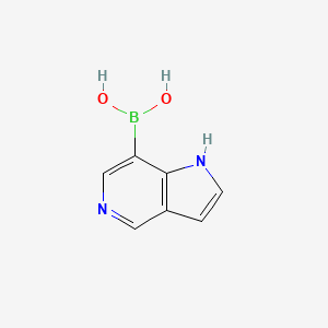 molecular formula C7H7BN2O2 B3046843 (1H-Pyrrolo[3,2-c]pyridin-7-yl)boronic acid CAS No. 1312368-91-4