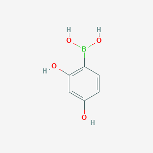 molecular formula C6H7BO4 B3046847 (2,4-Dihydroxyphenyl)boronic acid CAS No. 1312943-20-6
