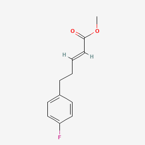 molecular formula C12H13FO2 B3046851 Methyl 5-(4-fluorophenyl)pent-2-enoate CAS No. 1313714-60-1