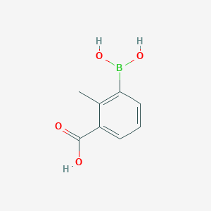 molecular formula C8H9BO4 B3046856 3-硼基-2-甲基苯甲酸 CAS No. 1314264-61-3