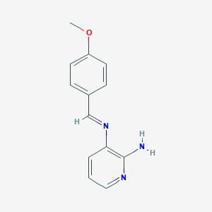 molecular formula C13H13N3O B304686 N-(2-amino-3-pyridinyl)-N-(4-methoxybenzylidene)amine 