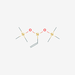 molecular formula C8H21O2Si3 B3046868 3-Ethenyl-1,1,1,5,5,5-hexamethyltrisiloxane CAS No. 131501-49-0