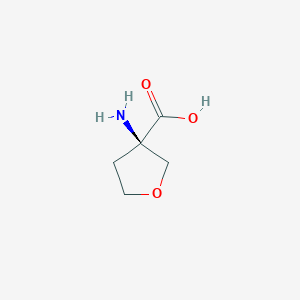 molecular formula C5H9NO3 B3046869 (R)-3-氨基四氢呋喃-3-羧酸 CAS No. 1315053-78-1