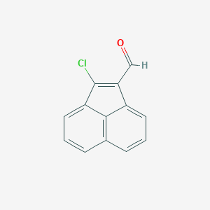 molecular formula C13H7ClO B3046871 1-Acenaphthylenecarboxaldehyde, 2-chloro- CAS No. 13152-84-6